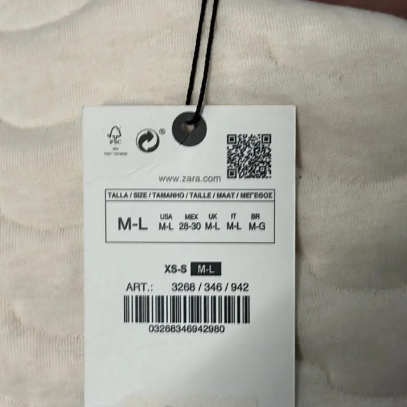 ZARA | Ecru | PADDED VEST - Picture 10 of 11